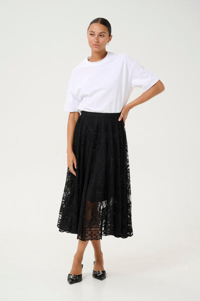 KAvilja Lace Skirt Black deep Thumbnail