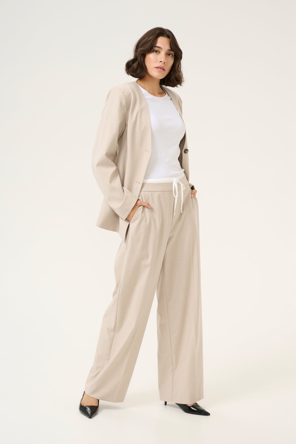 KAvindy Pants Feather Gray Melange - 10509675