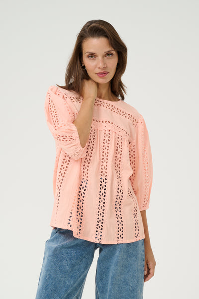 KArandy Blouse Peach Nectar - 10509727 Thumbnail