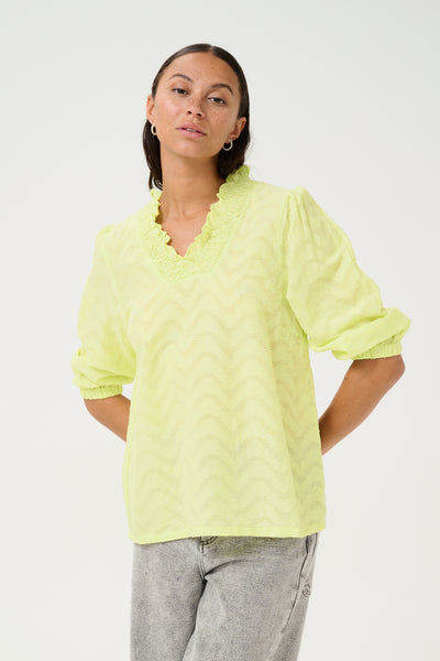 KAvictoria Blouse Lettuce Green - 10509753 Thumbnail