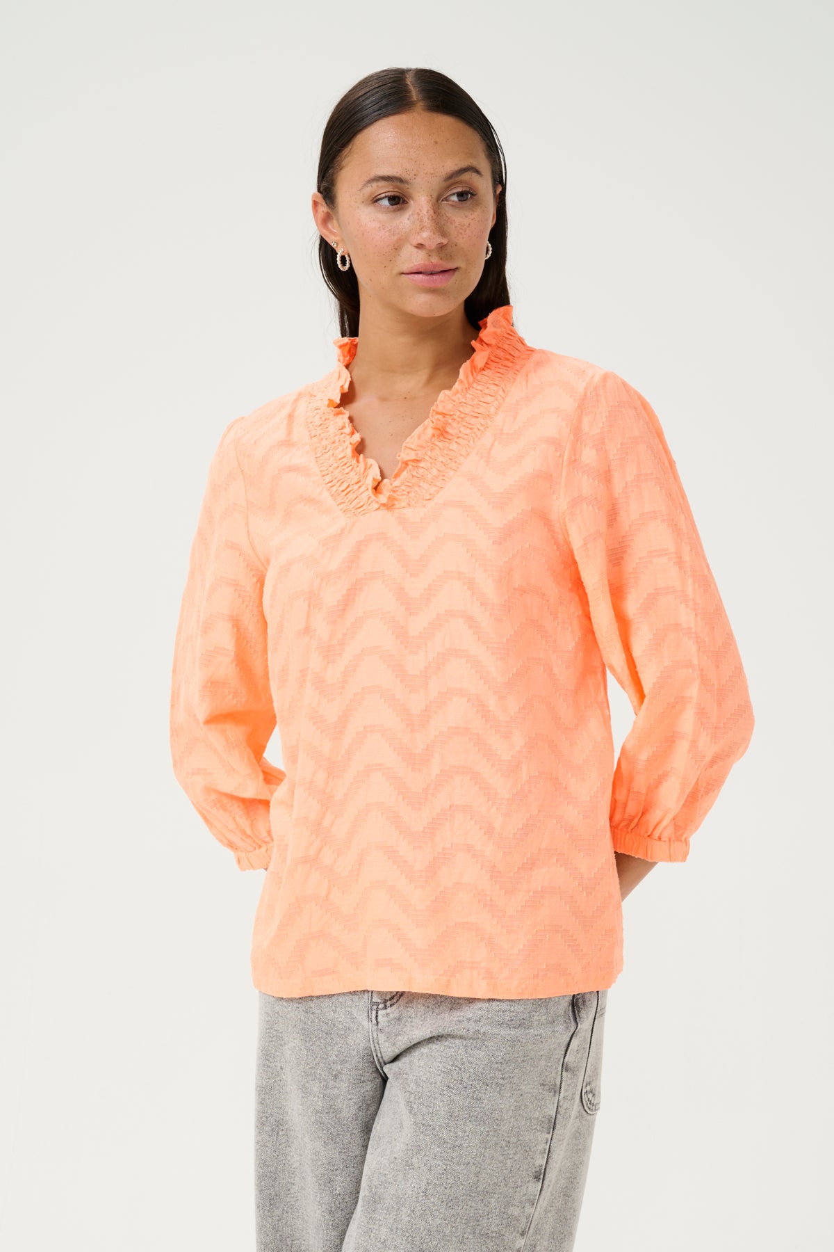 KAvictoria Blouse Peach Nectar - 10509753