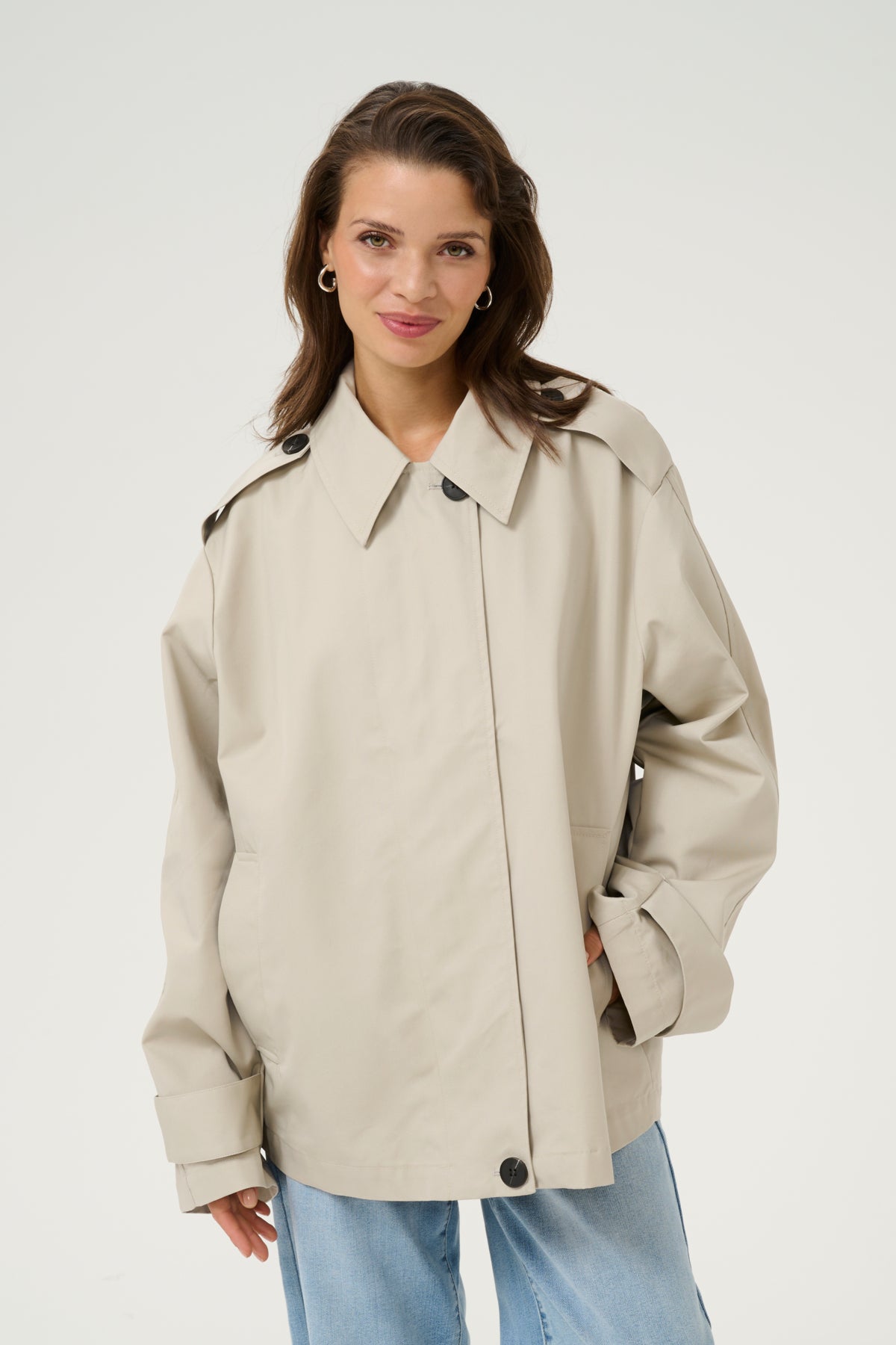 KAsoliva Jacket Feather Gray - 10509771