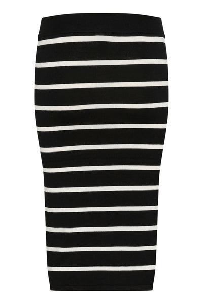 KAlizza Knit Skirt Black/Chalk Stripe - 10509798 Thumbnail