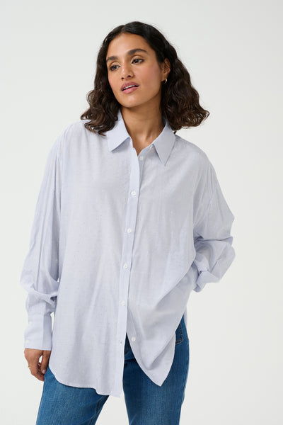 KAmilena Shirt Blue/White Stripe - 10509799 Thumbnail