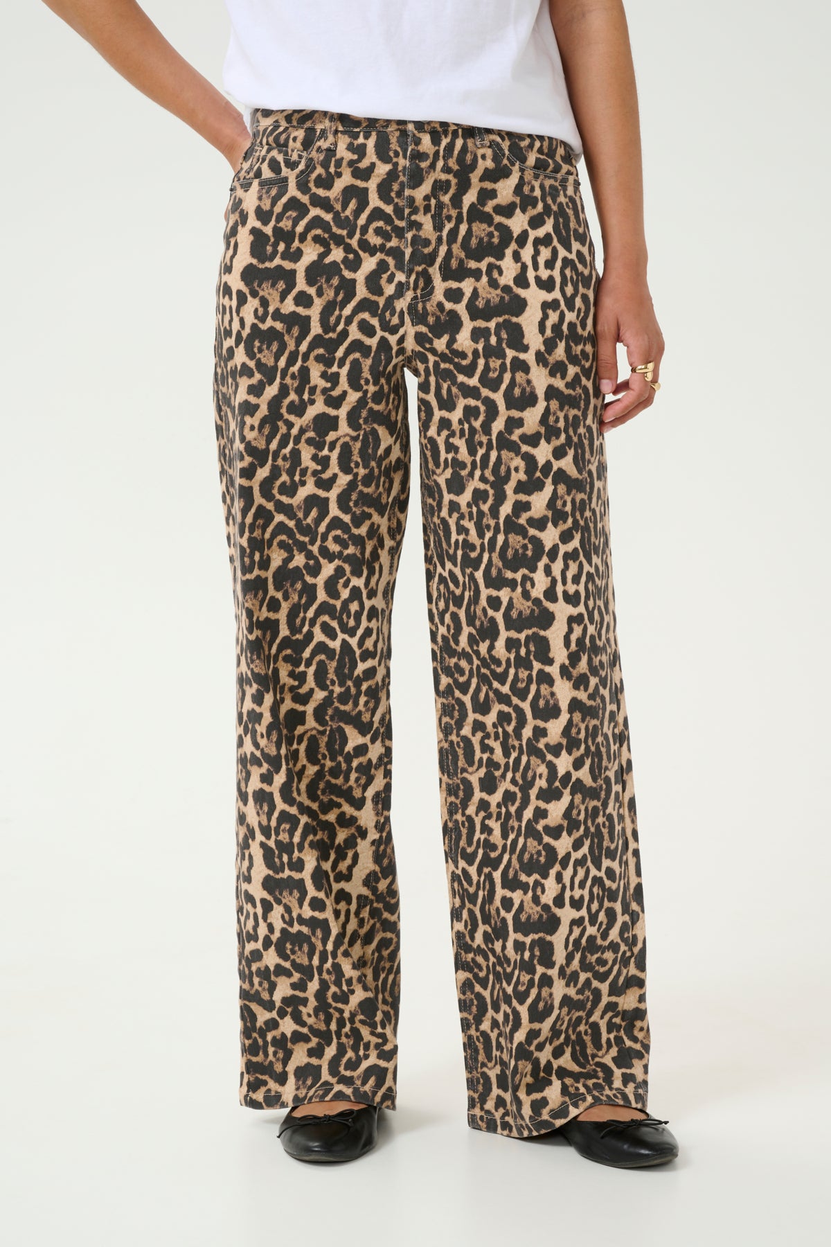 KAleonora Jeans Naturel Leopard Print - 10509818
