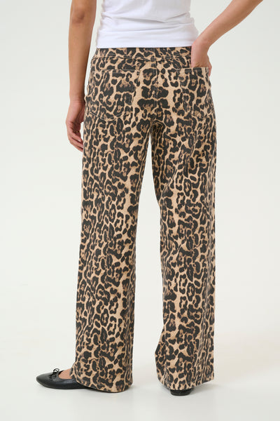 KAleonora Jeans Naturel Leopard Print - 10509818 Thumbnail