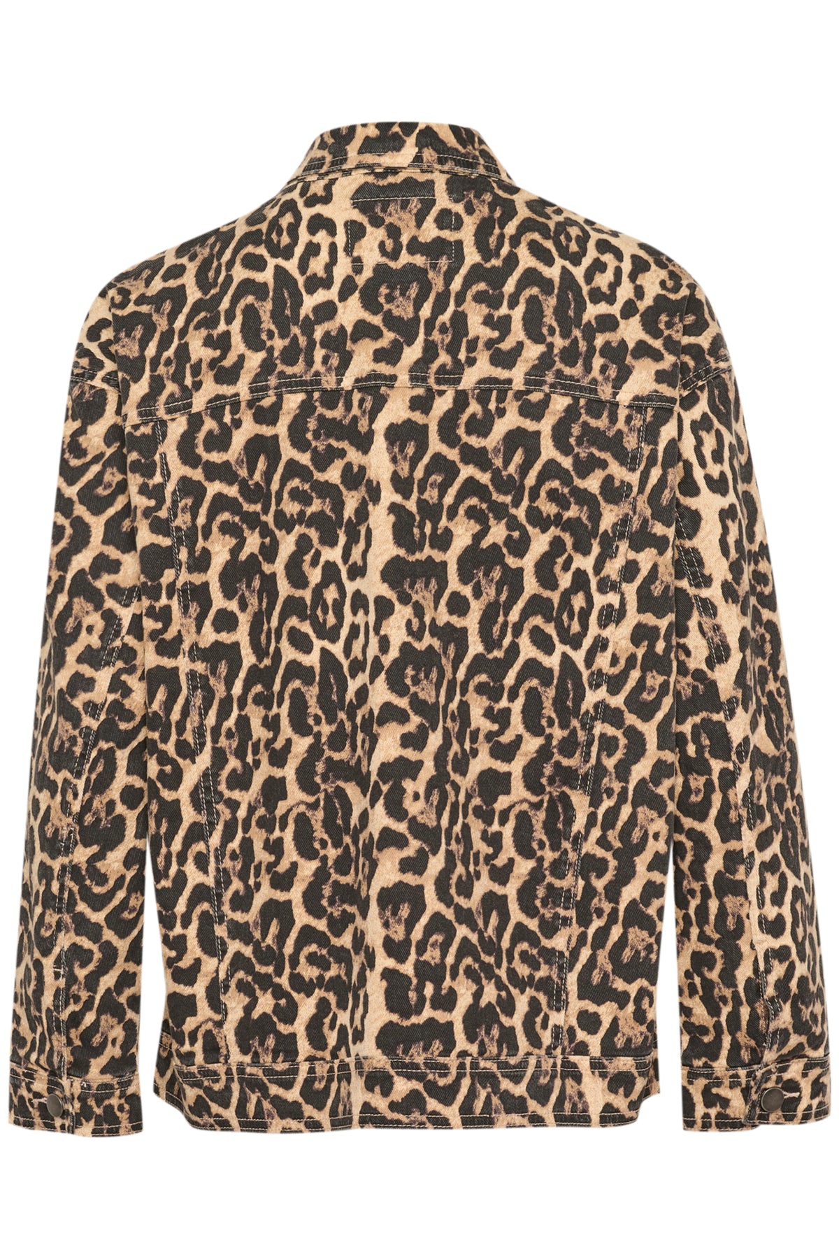 KAleonora Denim Jacket Naturel Leopard Print - 10509819