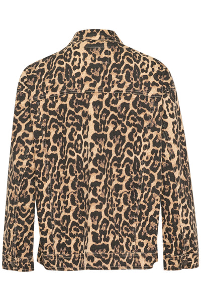 KAleonora Denim Jacket Naturel Leopard Print - 10509819 Thumbnail