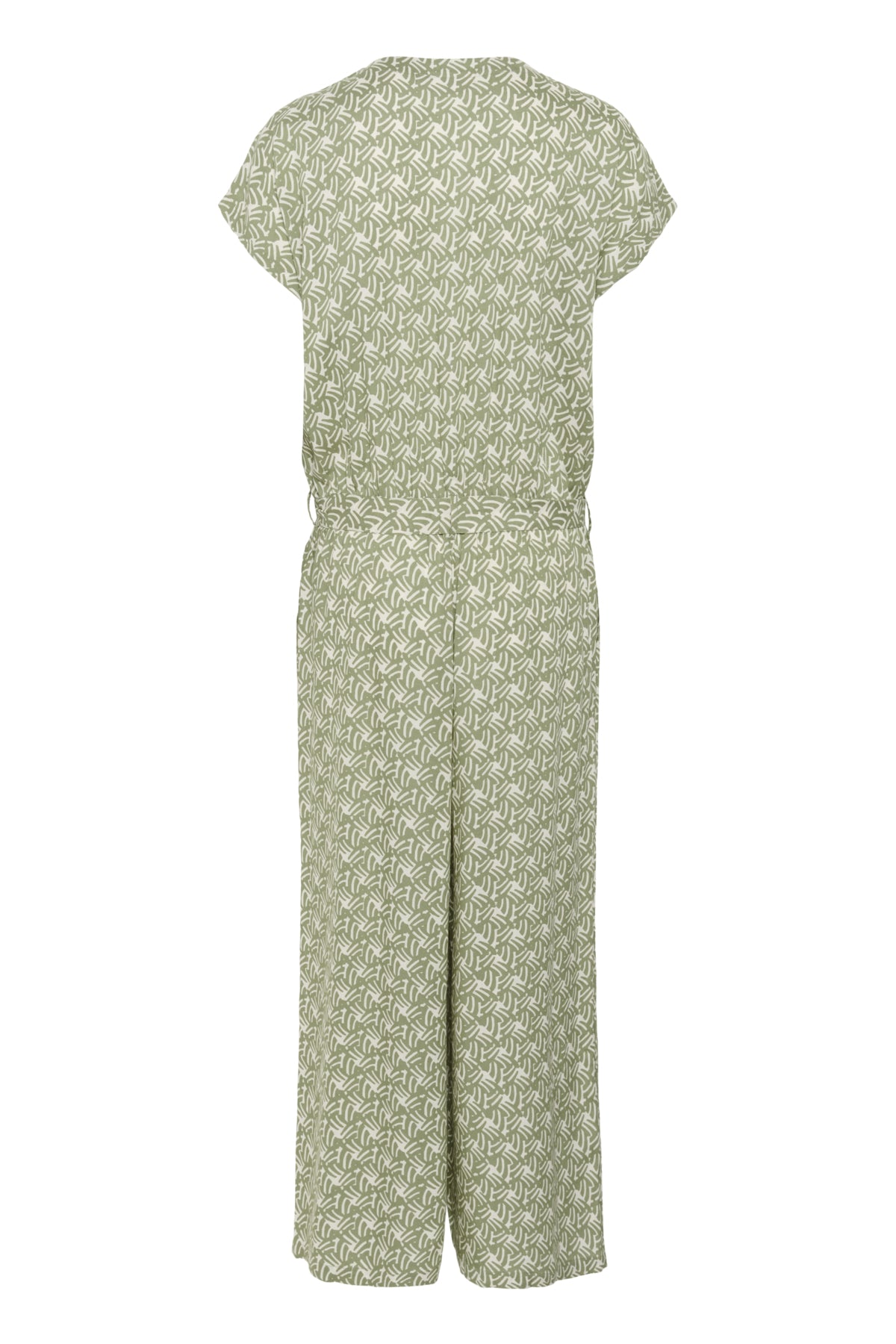 KAmira Plain Weave Jumpsuit Pr Oli Green / Chalk Print - 10509830