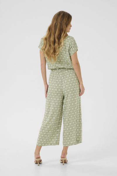 KAmira Plain Weave Jumpsuit Pr Oli Green / Chalk Print - 10509830 Thumbnail