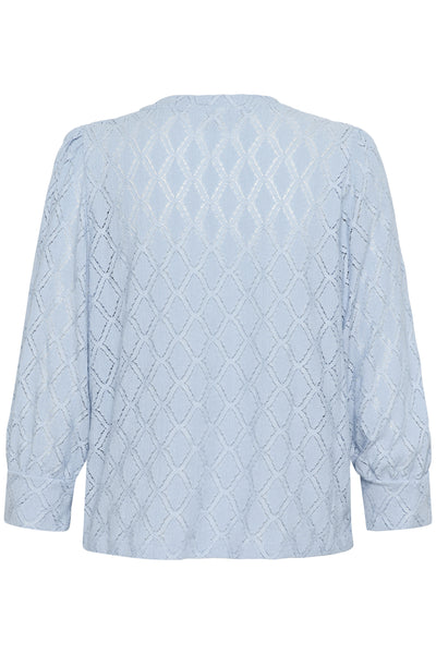 KAtio Lace Blouse Soft Chambray - 10509843 Thumbnail