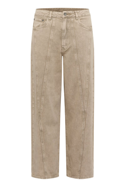 KArania HW Jeans Washed Light Brown Denim - 10509867 Thumbnail