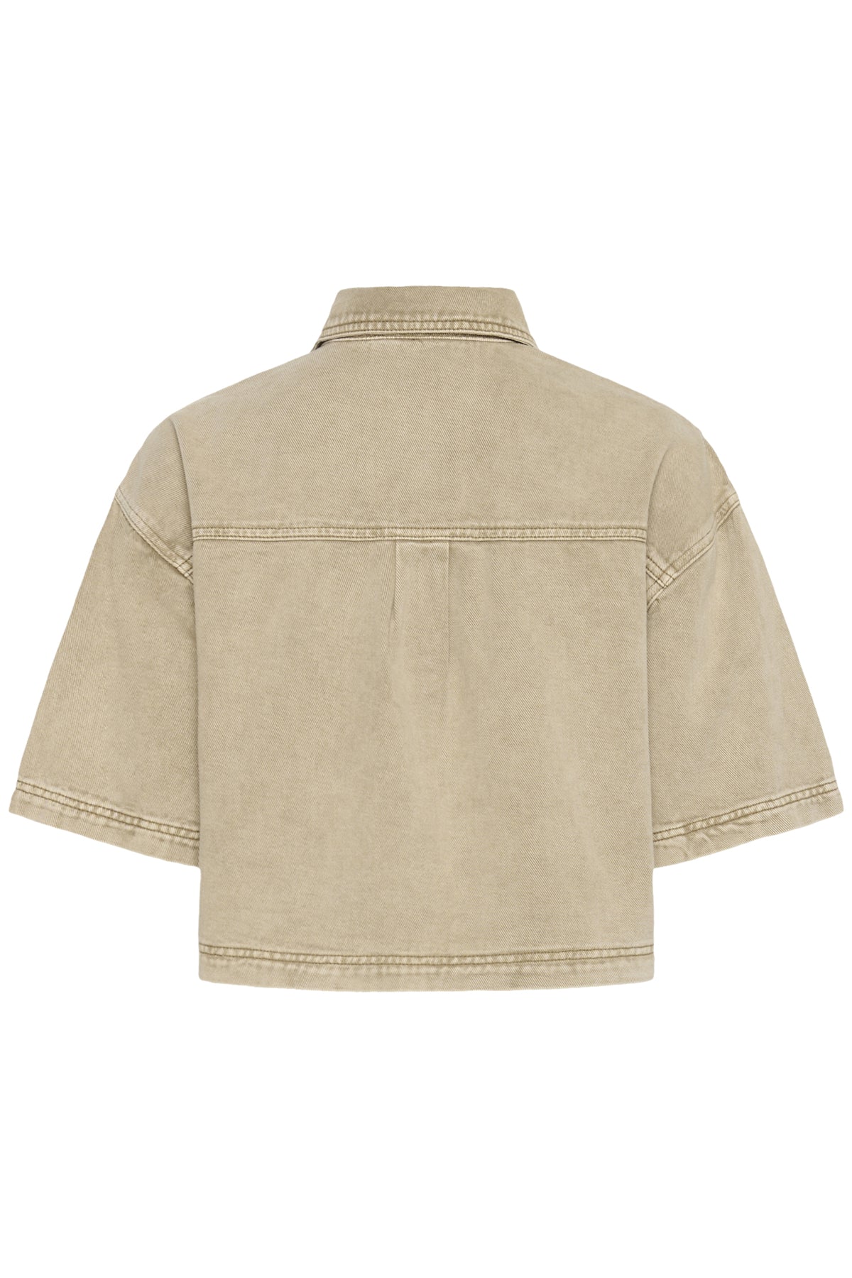 KArania Denim Shirt Washed Light Brown Denim - 10509870