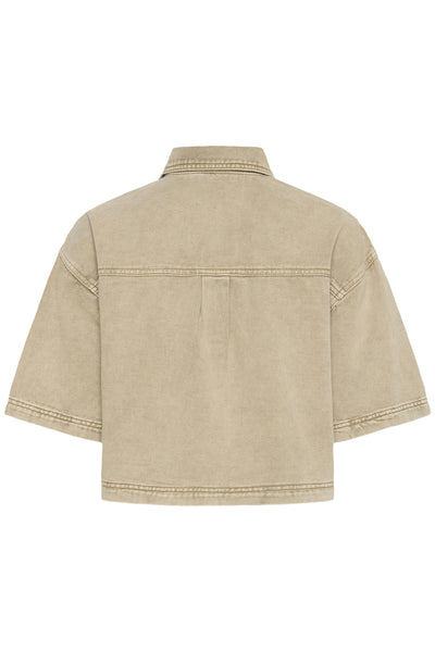 KArania Denim Shirt Washed Light Brown Denim - 10509870 Thumbnail