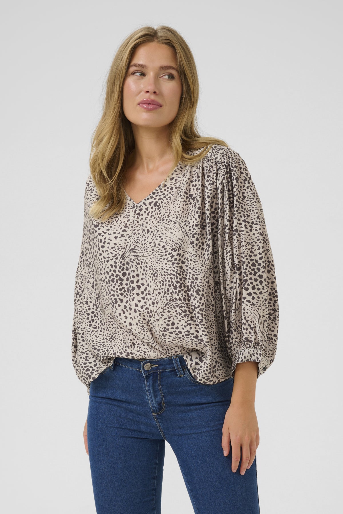KAdebra Blouse Abstract Leopard - 10509873