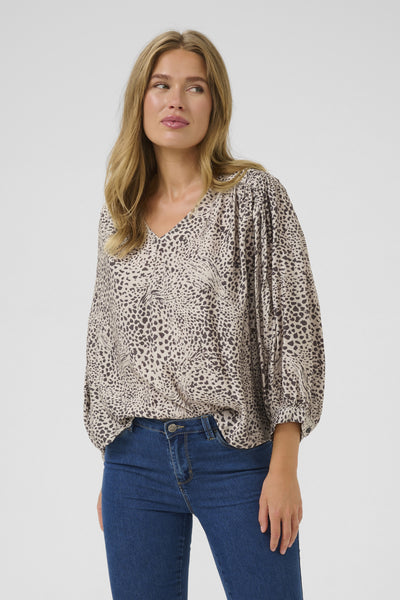KAdebra Blouse Abstract Leopard - 10509873 Thumbnail