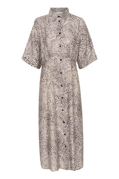 KAdebra Shirt Dress Abstract Leopard - 10509874 Thumbnail