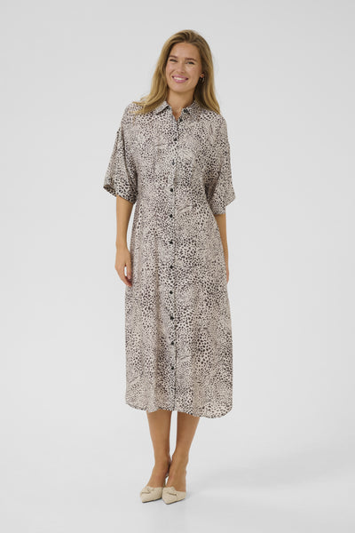 KAdebra Shirt Dress Abstract Leopard - 10509874 Thumbnail
