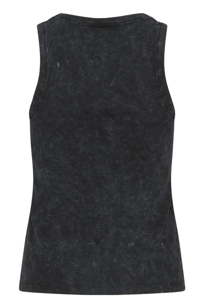 KAdodal Top Black washed rib - 10509878 Thumbnail