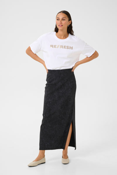 KAdodal Rib Skirt Black washed rib - 10509880 Thumbnail
