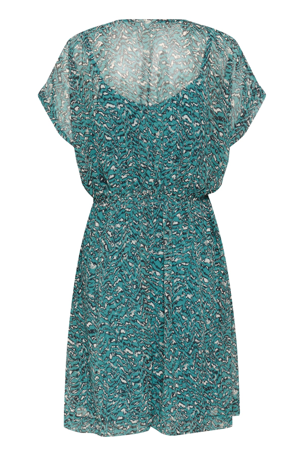 KAbella Dress Teal/Black/White Graphic - 10509887