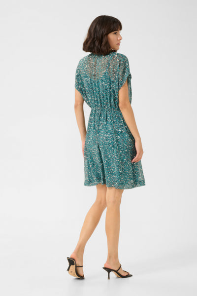KAbella Dress Teal/Black/White Graphic - 10509887 Thumbnail