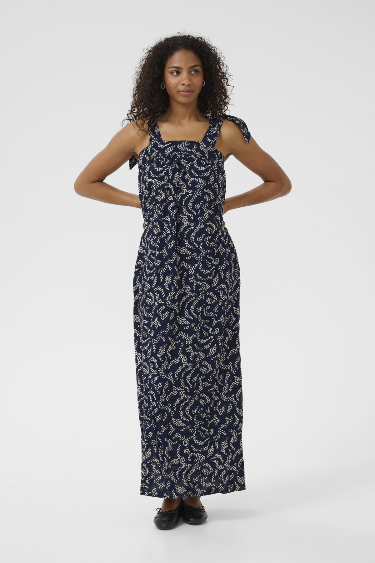 KAbarton Dress Midnight Marine Lace Print - 10509912