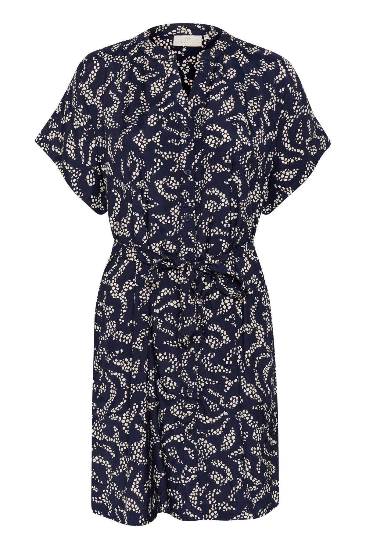 KAbarton Shirt Dress Midnight Marine Lace Print - 10509919