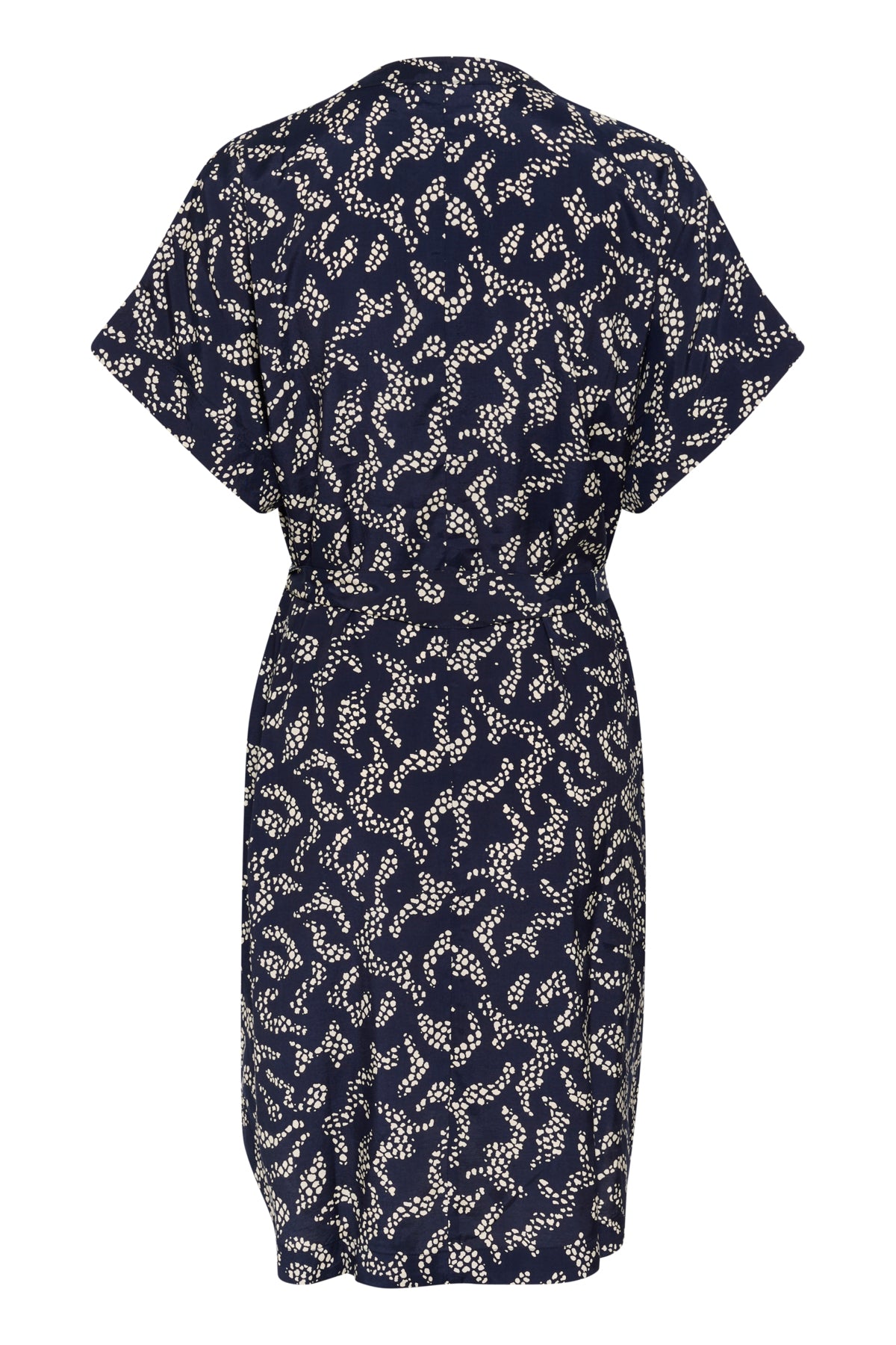 KAbarton Shirt Dress Midnight Marine Lace Print - 10509919