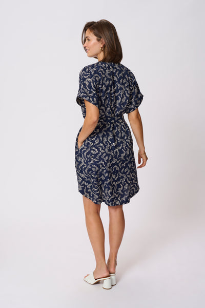 KAbarton Shirt Dress Midnight Marine Lace Print - 10509919 Thumbnail