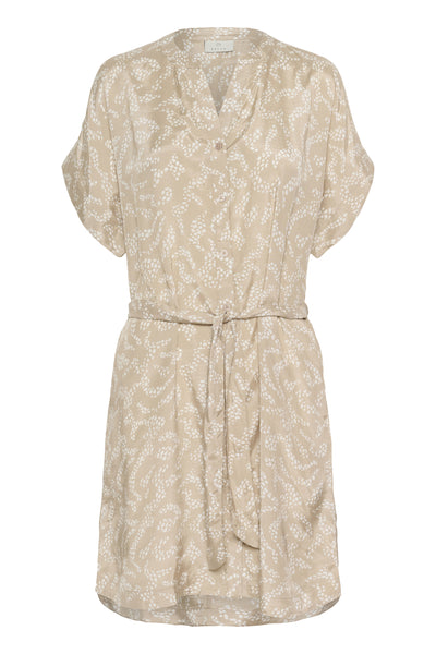 KAbarton Shirt Dress Feather Gray/Chalk Lace Print - 10509919 Thumbnail