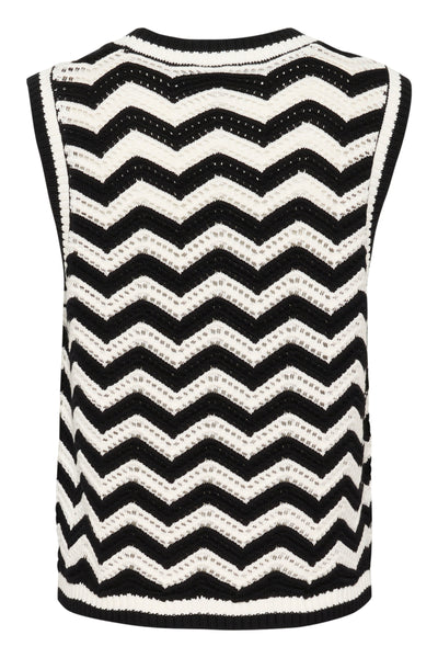 KAlaina Knit Slipover Black / Chalk - 10509940 Thumbnail