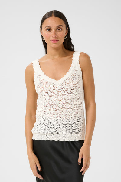 KAjona Knitted Top Chalk - 10509945 Thumbnail
