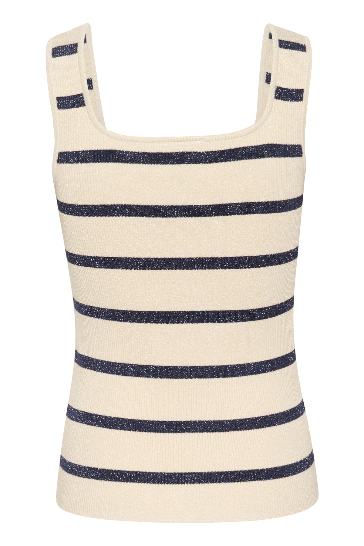 KAmorita Knit Top Silver white/ Blue stripe - 10509947