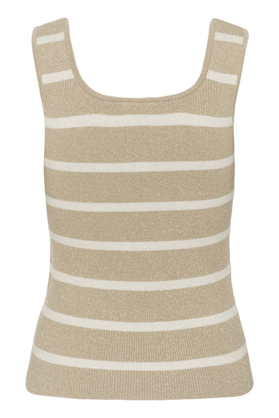 KAmorita Knit Top Feather Grey/Chalk Metalic - 10509947 Thumbnail
