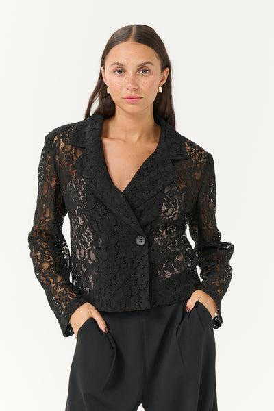 KAlora Lace Blazer Black deep - 10509950 Thumbnail