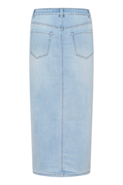 KAkarla Denim Skirt Light Blue Washed Denim - 10509960 Thumbnail
