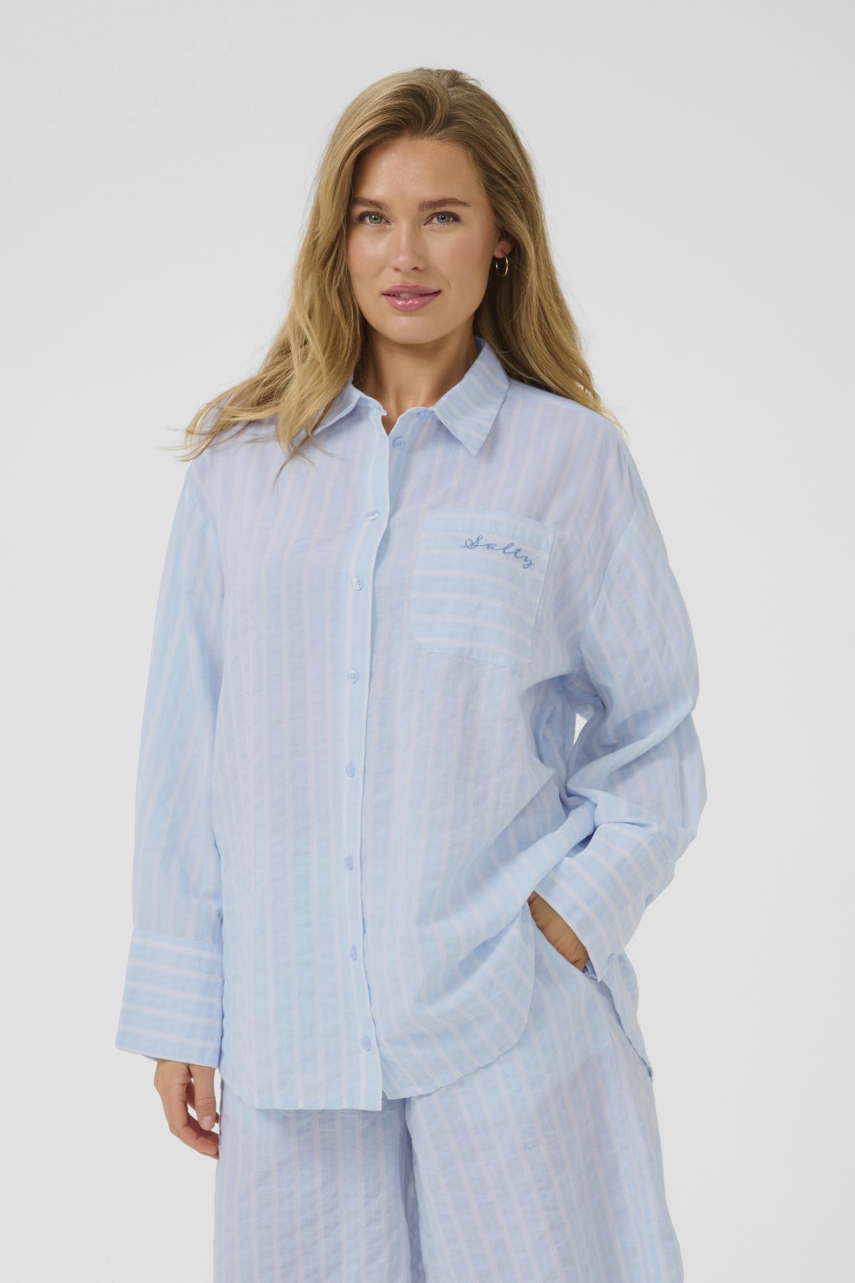 KAsara Shirt Blue/White Stripe - 10509970