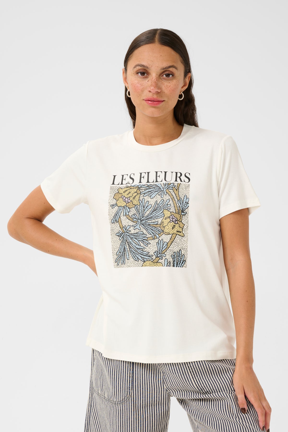 KAjulie T-Shirt Chalk - 10509998