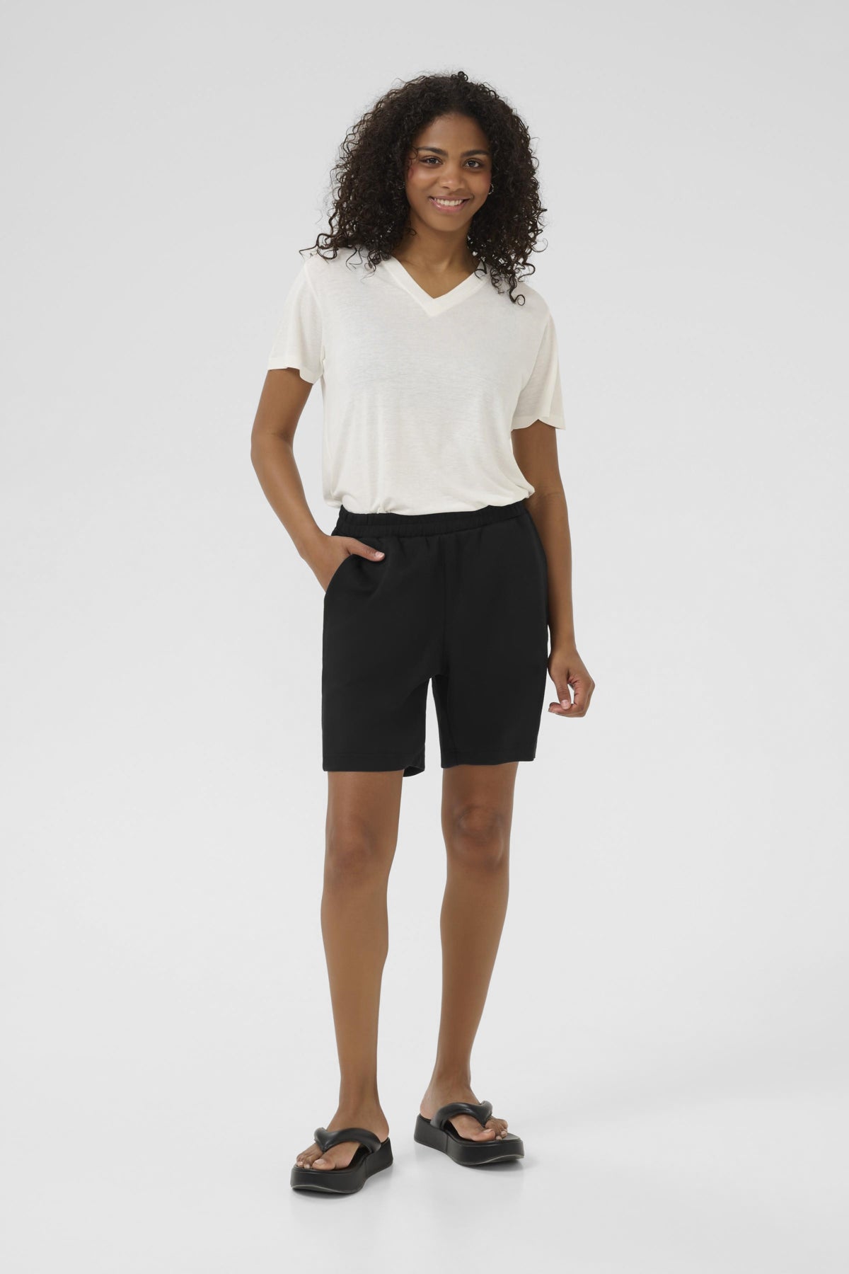 KAannika Jersey Shorts Black deep - 10510002