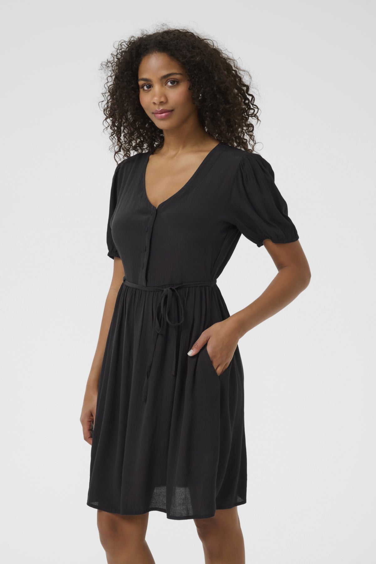 KAliana Short Dress Black deep