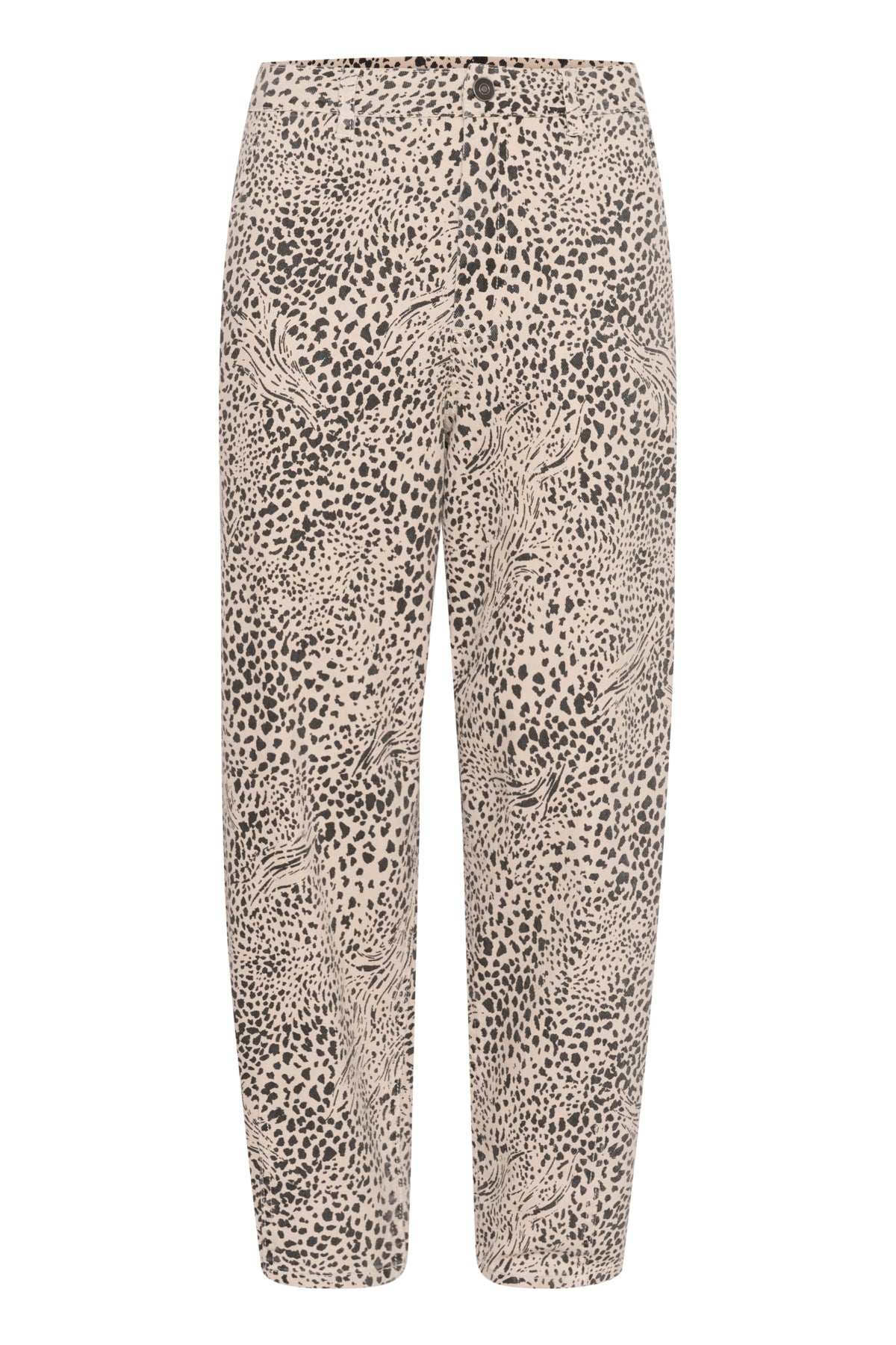 KAlisa Cropped Jeans Abstract Leopard - 10510019