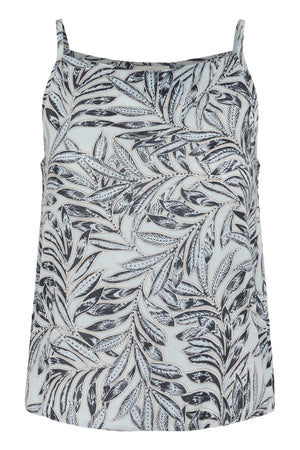 KAthora Amber Blouse Blue Leaf Print - 10510039