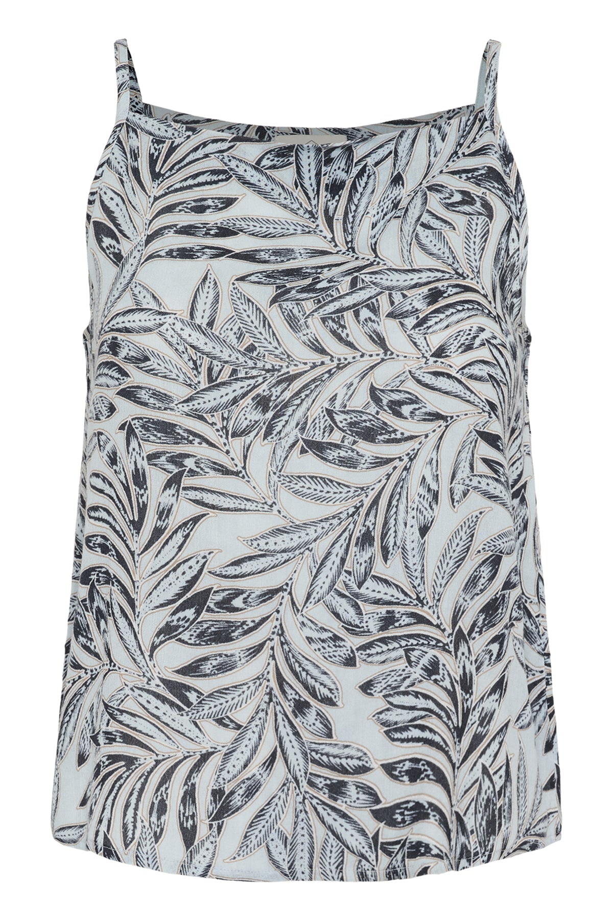KAthora Amber Blouse Blue Leaf Print - 10510039