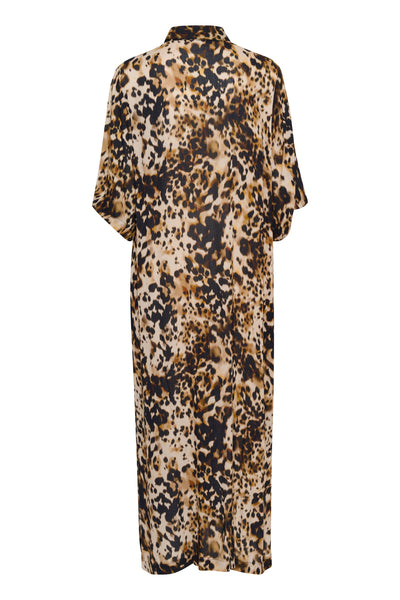 KAthora Amber Shirt Dress Leopard Print - 10510040 Thumbnail