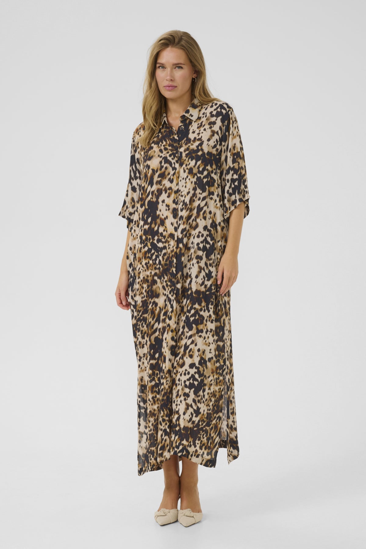 KAthora Amber Shirt Dress Leopard Print - 10510040