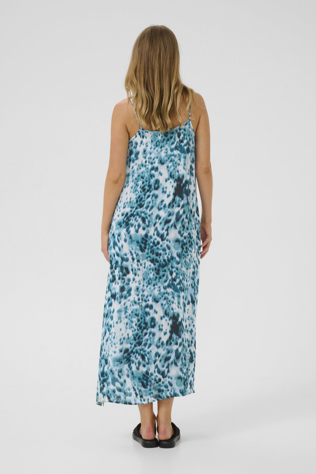 KAthora Amber Singlet Dress Teal Leopard Print - 10510045