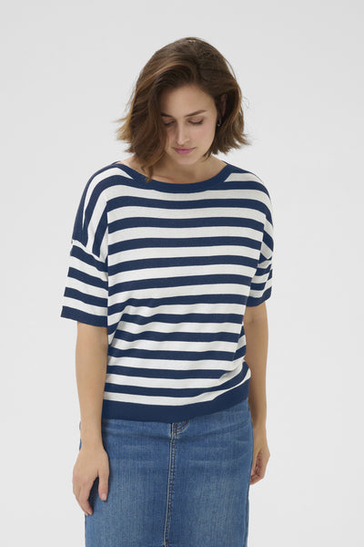 KAregina Striped Pullover Midnight/chalk Stripe - 10510053 Thumbnail