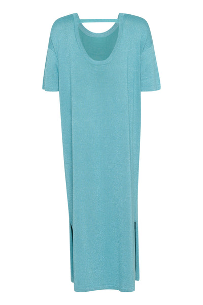 KAregina Knit Dress Teal - 10510054 Thumbnail