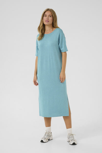 KAregina Knit Dress Teal - 10510054 Thumbnail
